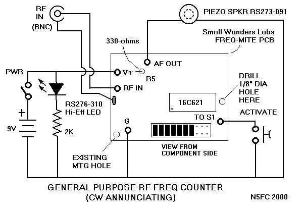 GP Freq-Mite Counter Wiring Diagram